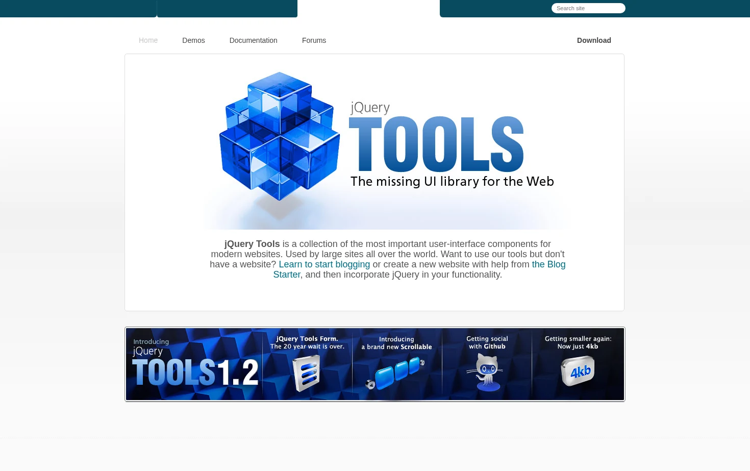 jQuery TOOLS 页面快照